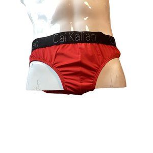 Cai Kalian Mens Sexy Sports Briefs *Red* Quick Drying*Pouch*Gay*New *Large